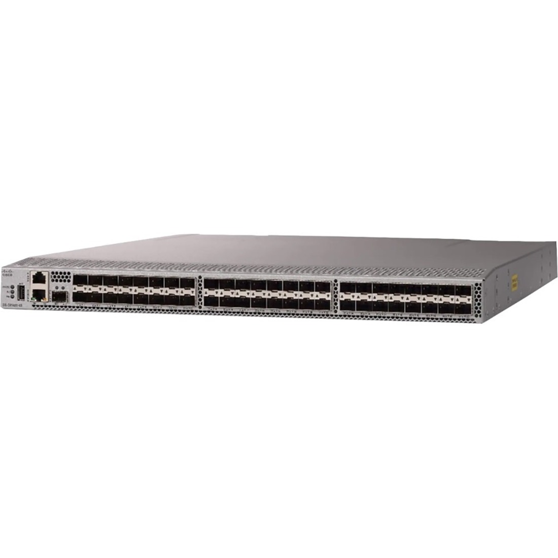 Cisco MDS 9148T 32-Gbps 48-Port Fibre Channel Switch - 50 Ports - 32 Gbit/s - 48 Fiber Channel Ports - 2 x RJ-45 - Gigabit Ethernet - 48 x Total Expansion Slots - 48 x SFP+ Slots - Rack-mountable - 1U