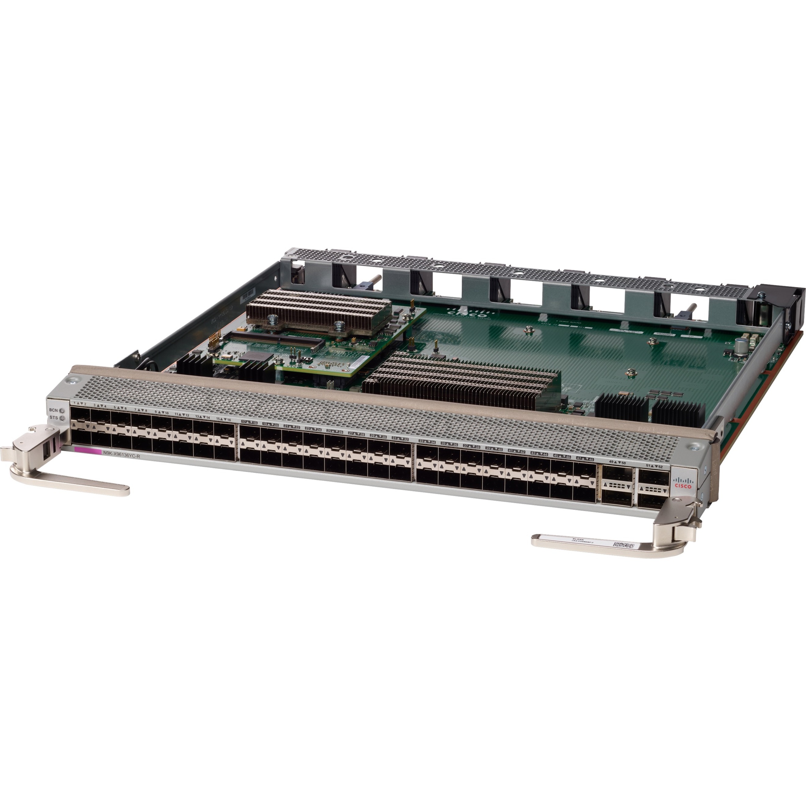 Cisco Nexus X96136YC-R Expansion Module - For Data Networking, Optical Network25 Gigabit Ethernet, 10 Gigabit Ethernet, 100 Gigabit Ethernet - 25GBase-X, 10GBase-X, 100GBase-X - 52 x Expansion Slots -