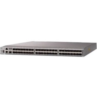Cisco MDS 9148T Fibre Channel Switch (Port Side Intake) - 32 Gbit/s - 48 Fiber Channel Ports - 1 x RJ-45 - Gigabit Ethernet - 1 x SFP+ Slots - Manageable - Rack-mountable - 1U - Redundant Power Supply