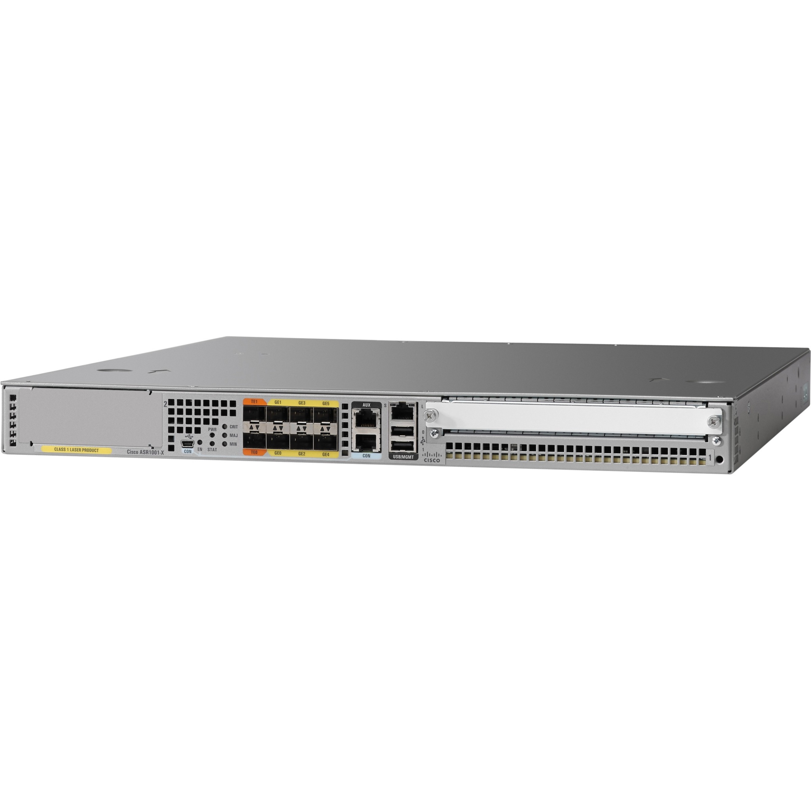 Cisco ASR 1001-X Router - Refurbished - 9 - 10 Gigabit Ethernet - Rack-mountable - 90 Day