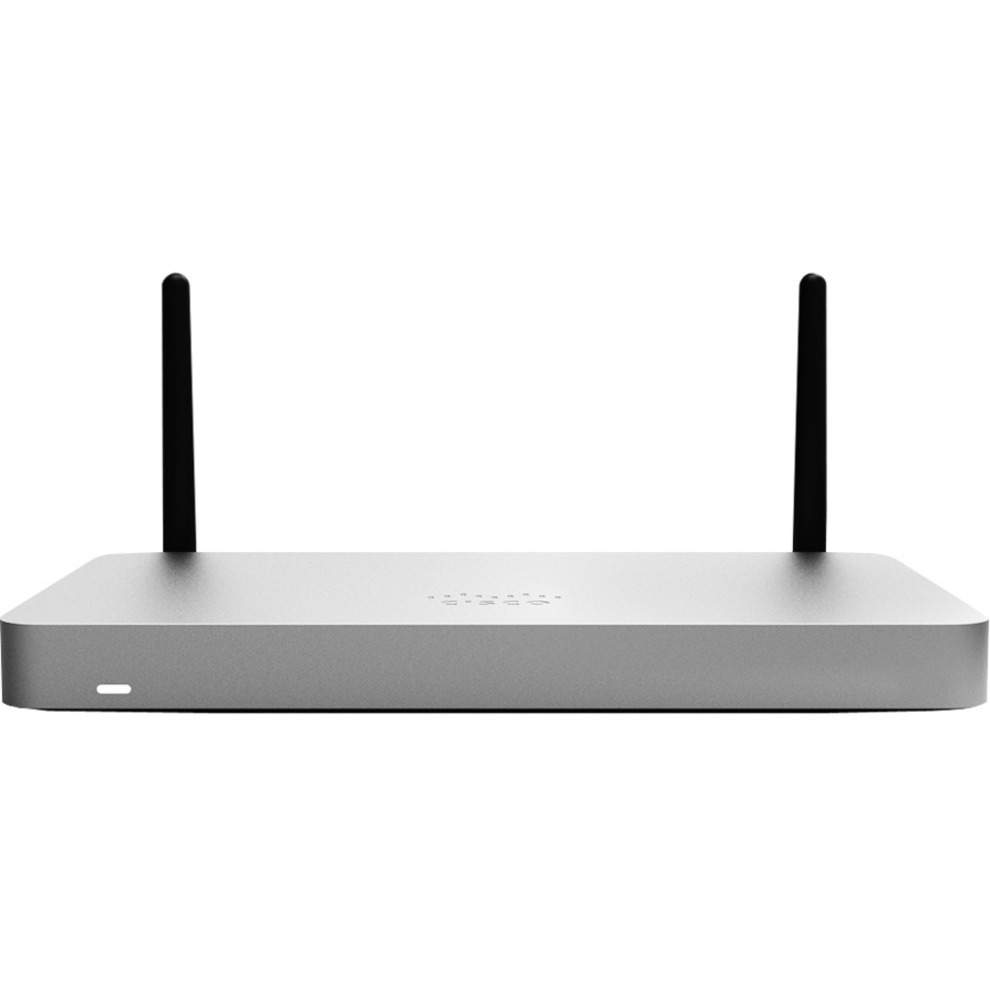 Cisco Meraki MX67W Network Security/Firewall Appliance - 5 Port - 10/100/1000Base-T - Gigabit Ethernet - Wireless LAN IEEE 802.11ac - WEP, WPA, WPA2-PSK, WPA2-ENT - 5 x RJ-45 - Desktop, Wall Mountable