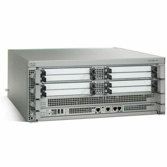 Cisco ASR 1004 Router - Refurbished - Management Port - 10 Shared Port Adapter Slots, Embedded Service Processor Slots, Route Processor Slots - 8 GB - 4U - Rack-mountable, Desktop - 90 Day