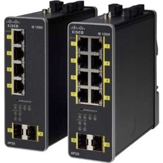 Cisco IE 1000-6T2T-LM Industrial Ethernet Switch - 8 Ports - Fast Ethernet - 100Base-TX - Refurbished - 2 Layer Supported - Twisted Pair - Rail-mountable - 5 Year Limited Warranty