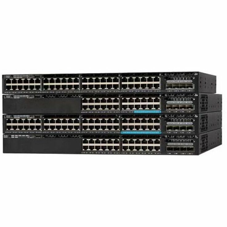 Cisco Catalyst 3650-8X24PD-L Layer 3 Switch - 24 Ports - Manageable - 10 Gigabit Ethernet, Gigabit Ethernet - 1000Base-T, 10GBase-X - Refurbished - 3 Layer Supported - Modular - Optical Fiber, Twisted