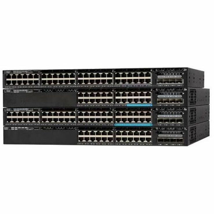 Cisco Catalyst 3650-24PDM-E Switch - 24 Ports - Manageable - Gigabit Ethernet, 10 Gigabit Ethernet - 1000Base-T, 10GBase-X - Refurbished - 4 Layer Supported - Modular - 2 SFP Slots - Twisted Pair, Opt