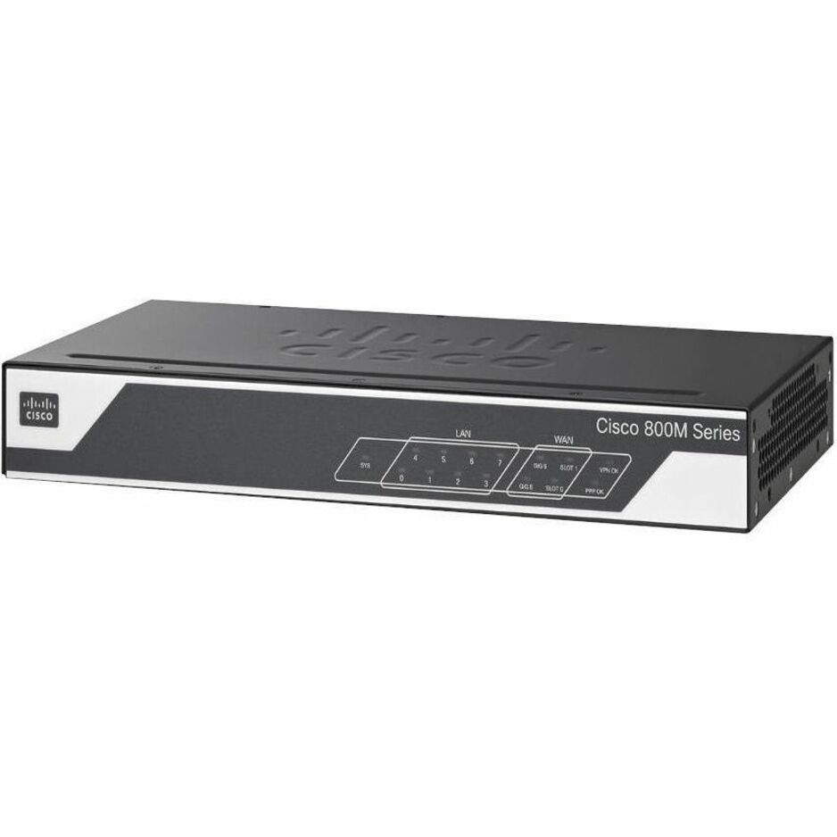 Cisco C841M-4X Router - Refurbished - 5 Ports - 4 RJ-45 Port(s) - 2 WAN Port(s) - Slots512 MB - Gigabit Ethernet - IEEE 802.1Q, IEEE 802.1x, IEEE 802.1D - Rack-mountable, Wall Mountable, Desktop - 1 Y