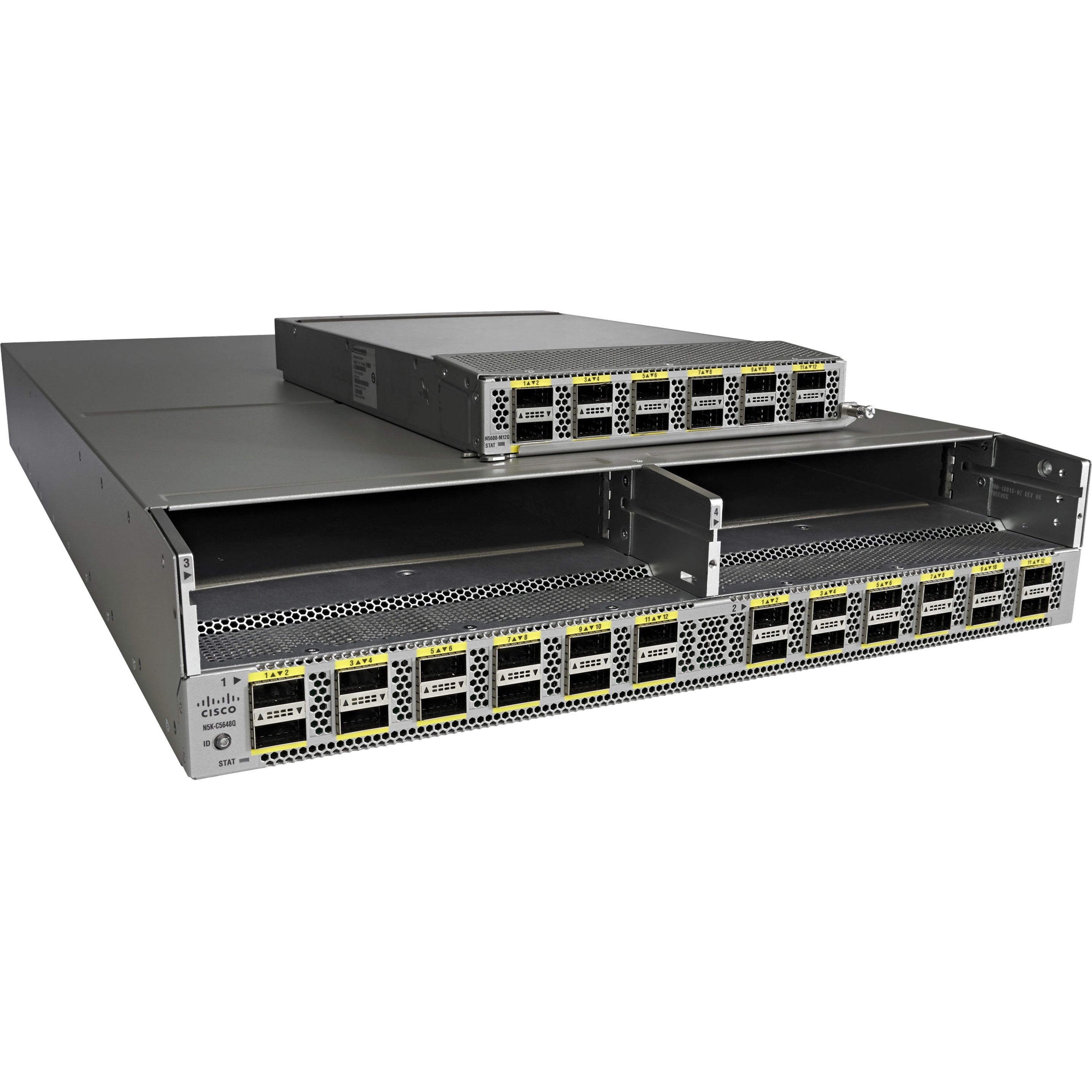Cisco 5648Q Layer 3 Switch - Manageable - 40 Gigabit Ethernet - 40GBase-X - Refurbished - 3 Layer Supported - Modular - 1100 W Power Consumption - Optical Fiber - 1U - Rack-mountable - 1 Year Limited 