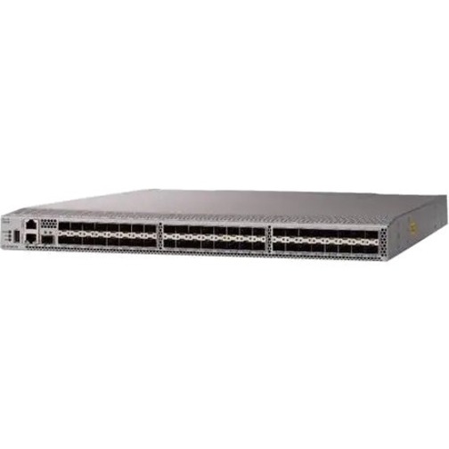 Cisco MDS 9148T 32G 1 RU FC switch, w/ 24 active FC ports, 4 Fans, 2 PSU, Port Side Intake, spare - 48 Ports - 32 Gbit/s - 48 Fiber Channel Ports - 48 x Total Expansion Slots - SFP+ - 48 x SFP+ Slots 