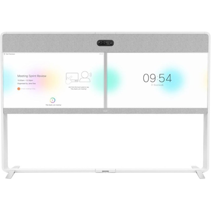 Cisco Webex Room 55 Dual - No Radio - CMOS - 1920 x 1080 Video (Live) - H.264, H.460.18/19, H.239, SIP, H.323, H.235v3 - Multipoint - Full HD - 60 fps - H.265, H.264 - G.711, G.722, G.722.1, G.729, AA