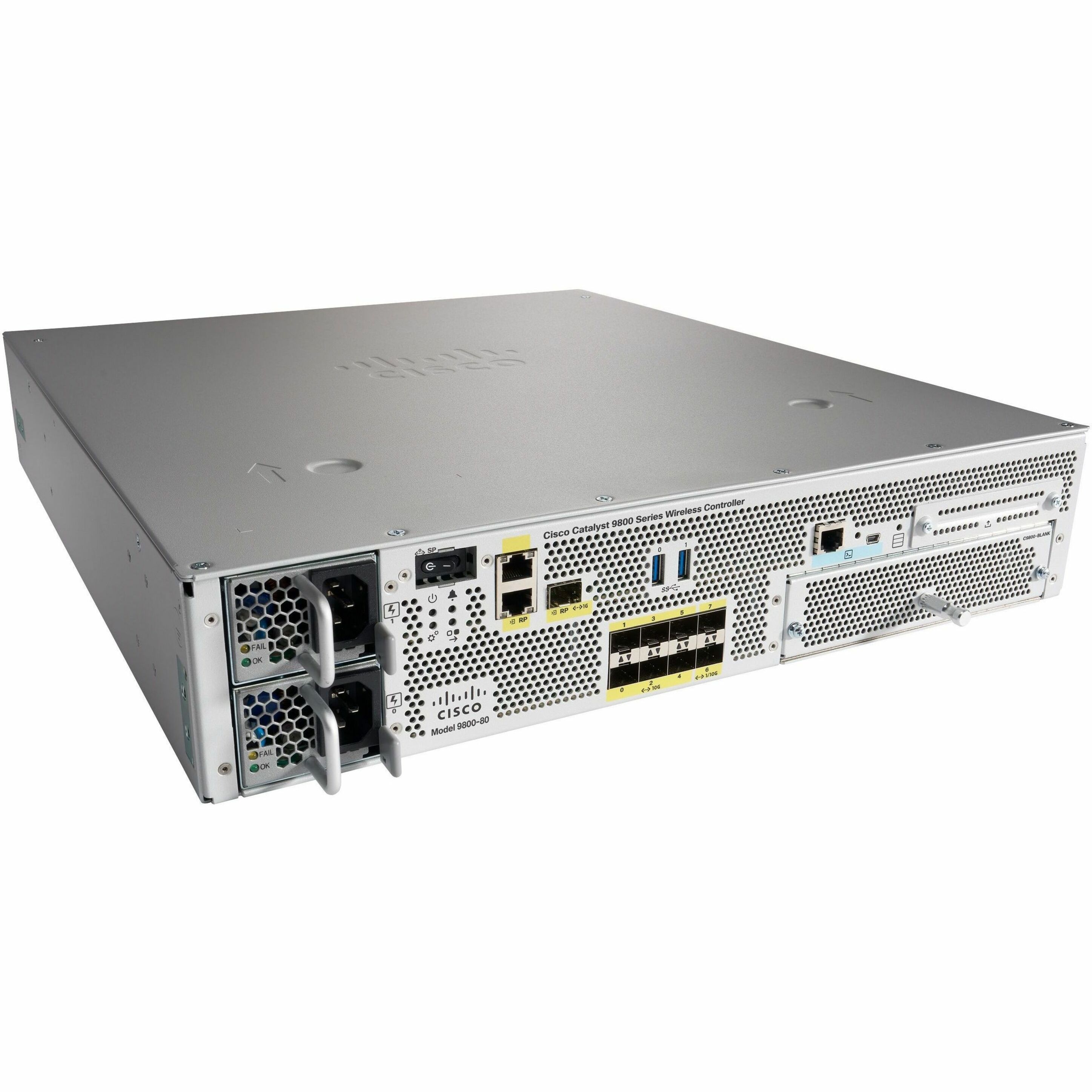 Cisco Catalyst C9800-80 Wi-Fi 5 IEEE 802.11a/b/g/n/ac/ax/d/h/k/r/w/u/e Wireless LAN Controller - 1 x Network (RJ-45) - Gigabit Ethernet - 600 W - Rack-mountable