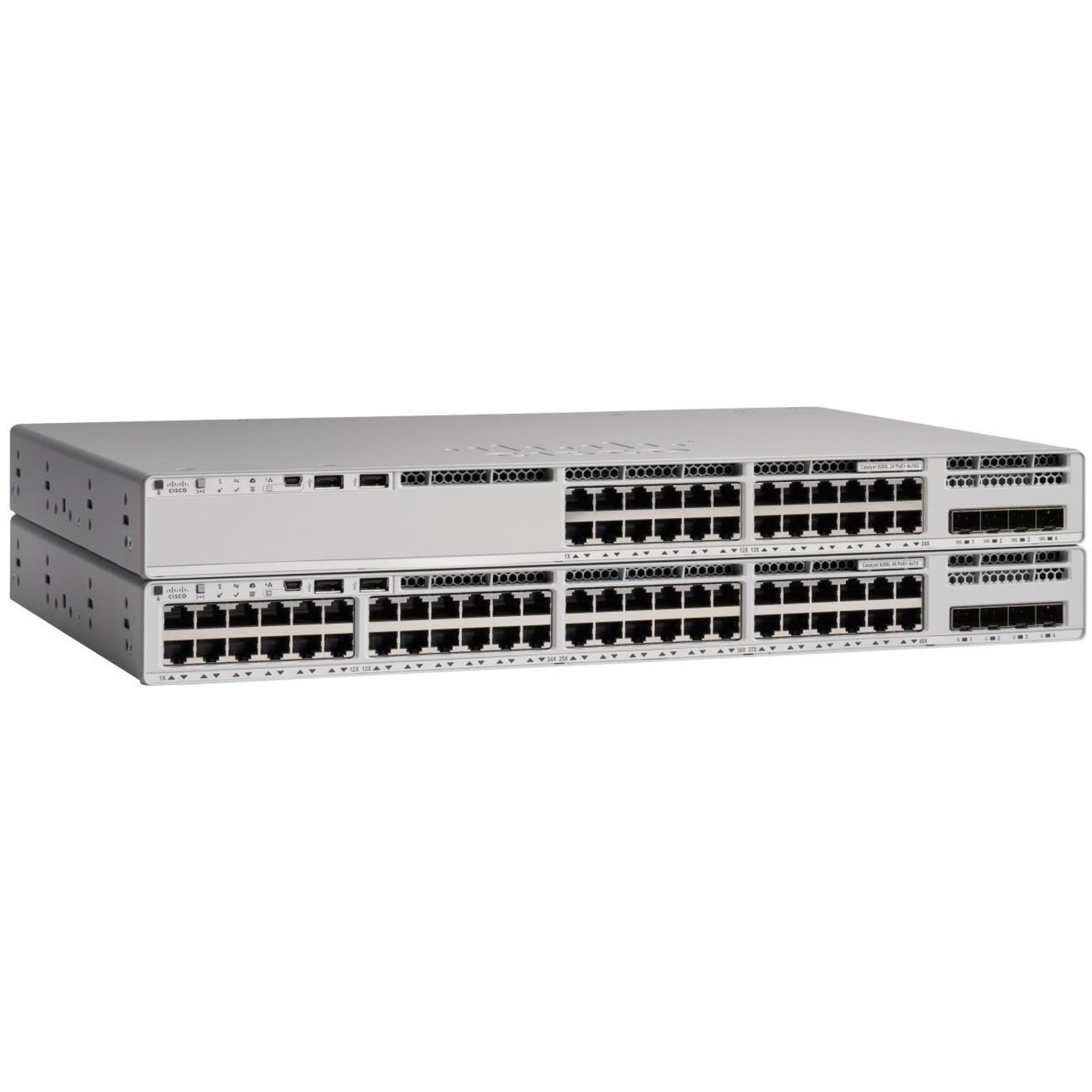 Cisco Catalyst C9200L-24T-4X Layer 3 Switch - 24 Ports - Manageable - 10 Gigabit Ethernet - 10GBase-X - 3 Layer Supported - Modular - Twisted Pair, Optical Fiber - Rack-mountable - Lifetime Limited Wa
