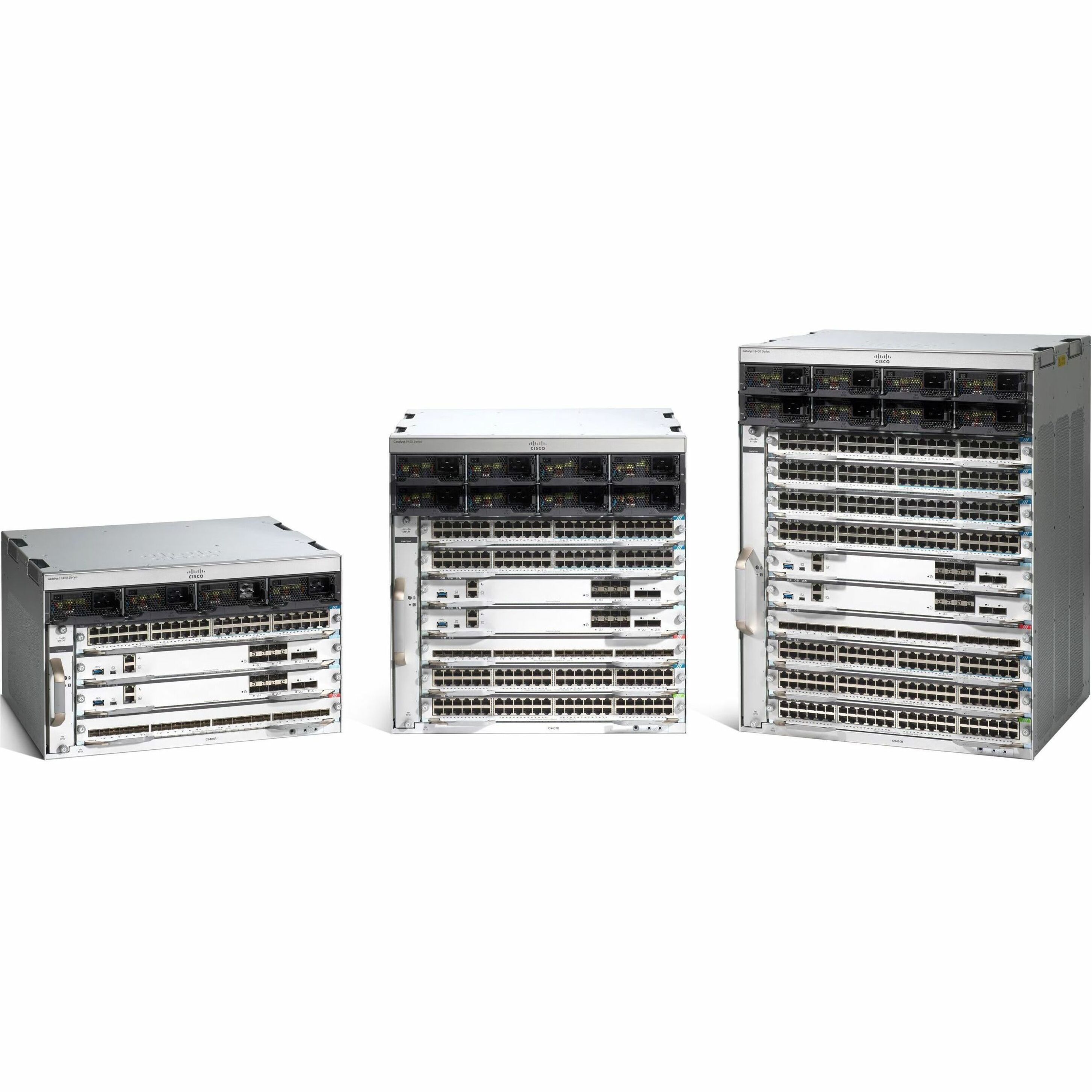 Cisco Catalyst 9400 Series 4 Slot Chassis - Manageable - Gigabit Ethernet - 1000Base-T - 3 Layer Supported - Modular - Twisted Pair - 6U - Rack-mountable - Lifetime Limited Warranty