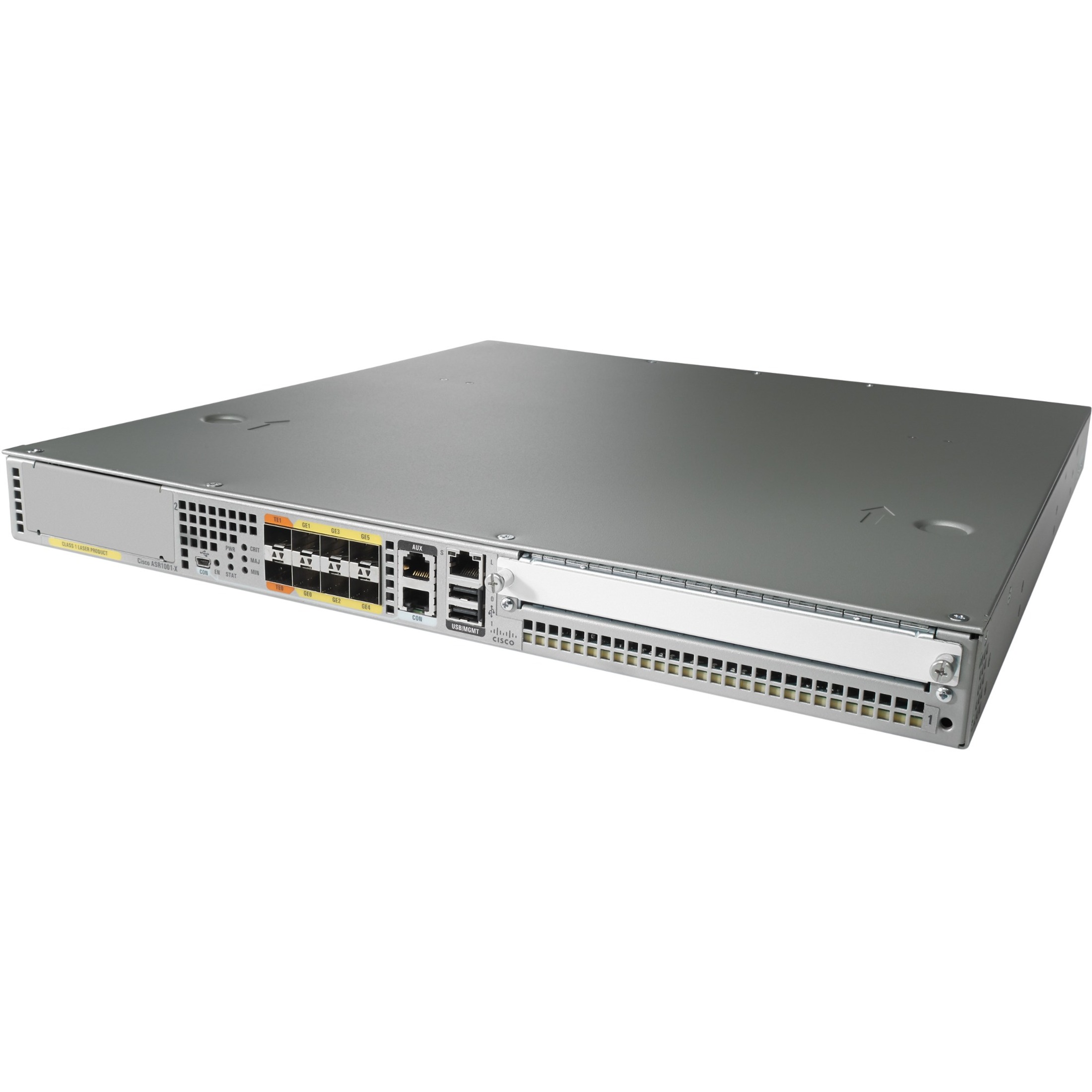Cisco ASR 1001-X Router - Refurbished - 9 - 10 Gigabit Ethernet - Rack-mountable - 90 Day