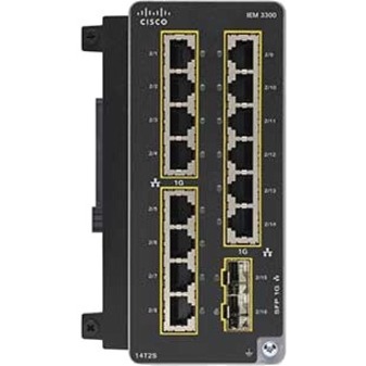 Cisco Catalyst IE3300 Rugged Series module, 14 non-PoE Copper, 2 SFP Fiber - For Data Networking, Optical Network - 14 x RJ-45 1000Base-T LAN - Twisted Pair, Optical FiberGigabit Ethernet - 1000Base-T