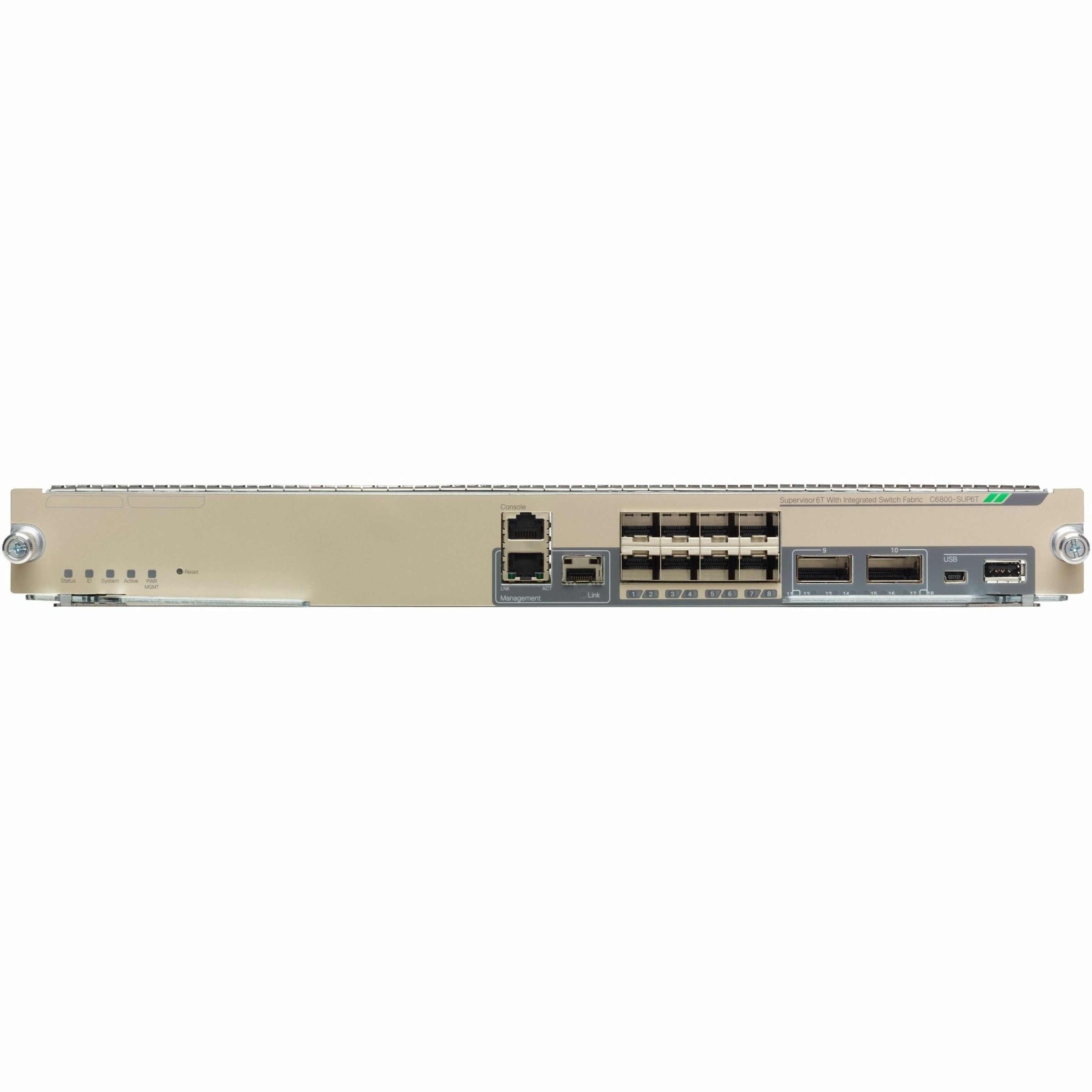 Cisco Supervisor Engine - 8 x 10GBase-X Expansion Slot, 2 x 40GBase-X Expansion Slot10 Gigabit Ethernet, 40 Gigabit Ethernet - 10GBase-X, 40GBase-X - 10 x Expansion Slots - SFP+, QSFP+ - Plug-in Modul