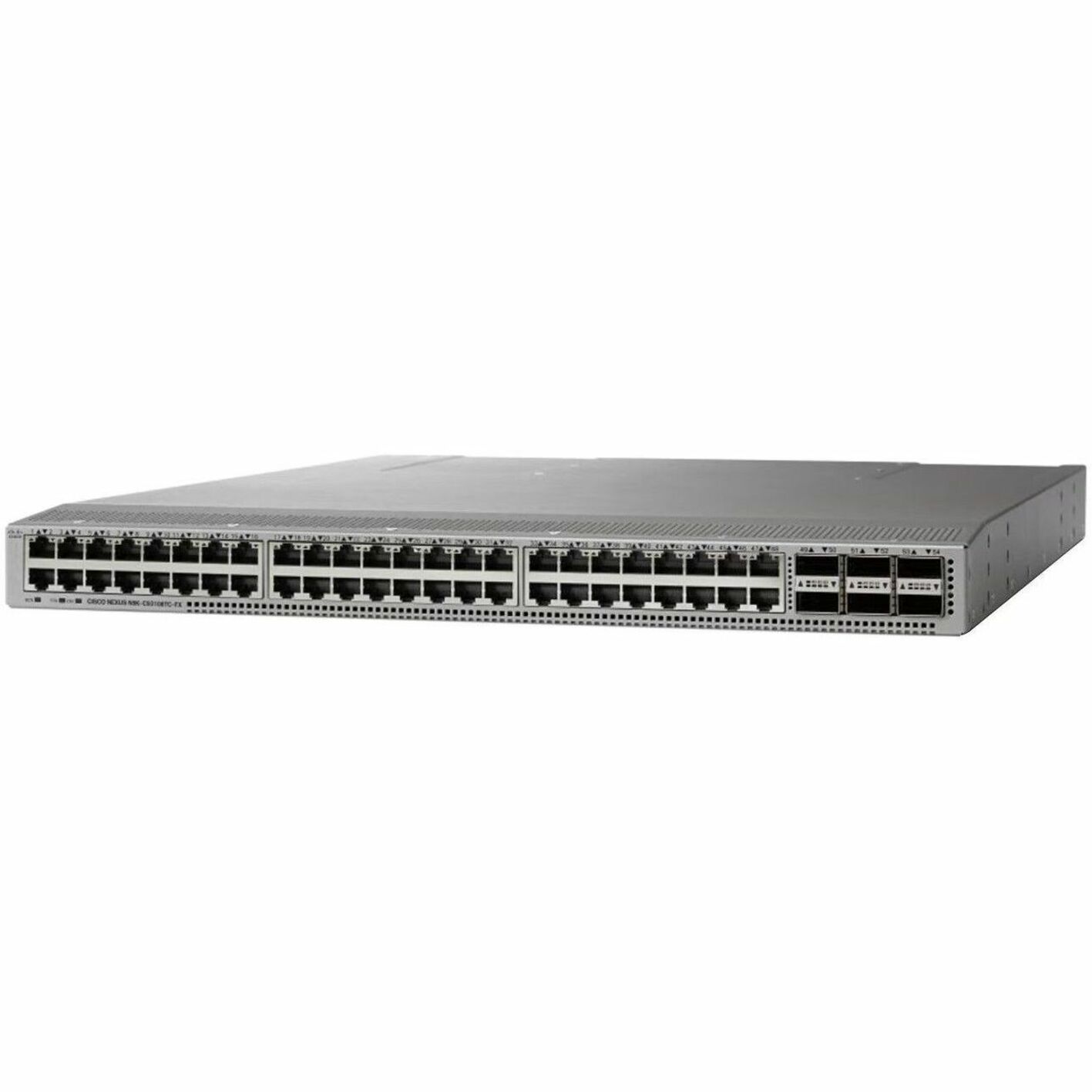 Cisco Nexus 93180YC-EX-24 Ethernet Switch - 1 Ports - Manageable - 10 Gigabit Ethernet, 100 Gigabit Ethernet - 10GBase-T, 100GBase-X - 3 Layer Supported - Modular - 24 SFP Slots - Twisted Pair, Optica