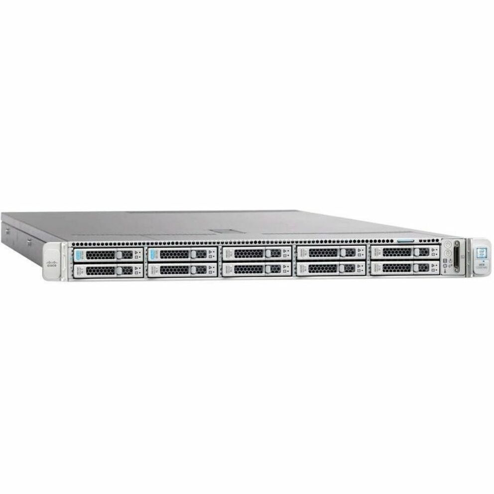 Cisco Business Edition 6000M 1U Rack Server - 1 Xeon Silver 4114 2.20 GHz - 48 GB RAM - 300 GB HDD - (1 x 300GB) HDD Configuration - 12Gb/s SAS Controller - Refurbished - Intel X550 Chip - 2 Processor