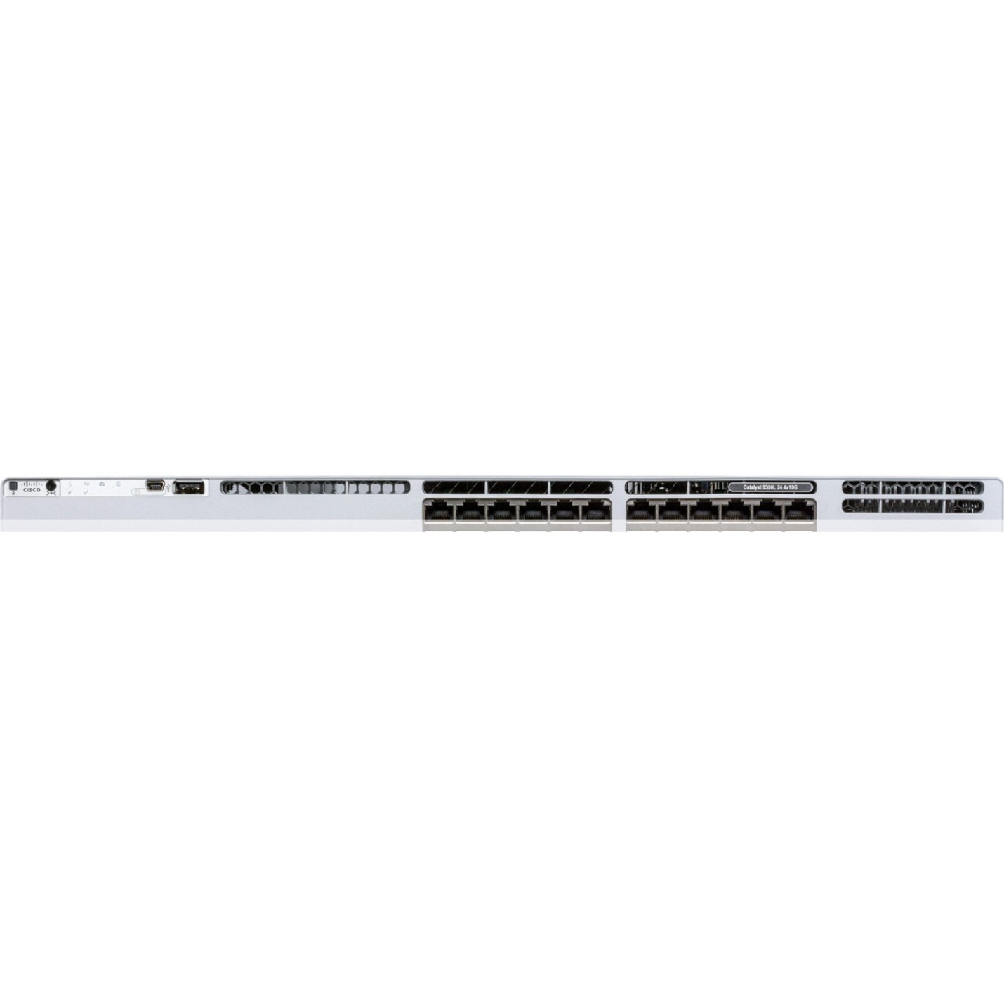 Cisco Catalyst 9300L-24T-4X-E Switch - 24 Ports - Manageable - 10 Gigabit Ethernet - 1000Base-T, 10GBase-X - 3 Layer Supported - Modular - 350 W Power Consumption - Twisted Pair, Optical Fiber - Rack-