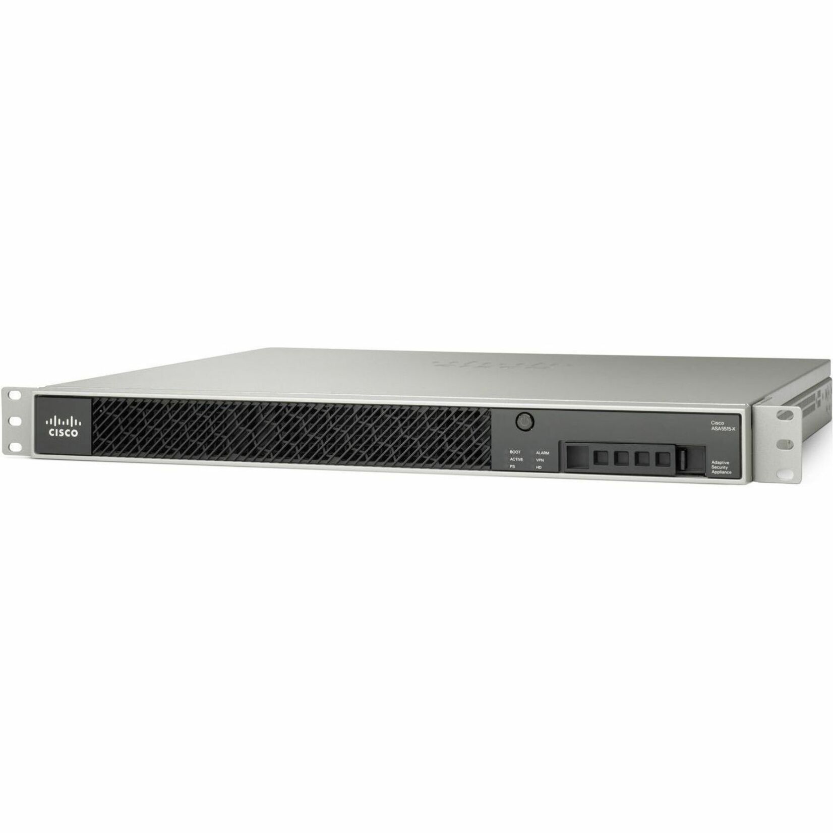 Cisco ASA 5515-X Network Security/Firewall Appliance - Intrusion Prevention - 6 Port - 10/100/1000Base-T - Gigabit Ethernet - 1.20 Gbit/s Firewall Throughput - 3DES, AES, SSL - 250 VPN - 6 x RJ-45 - 1
