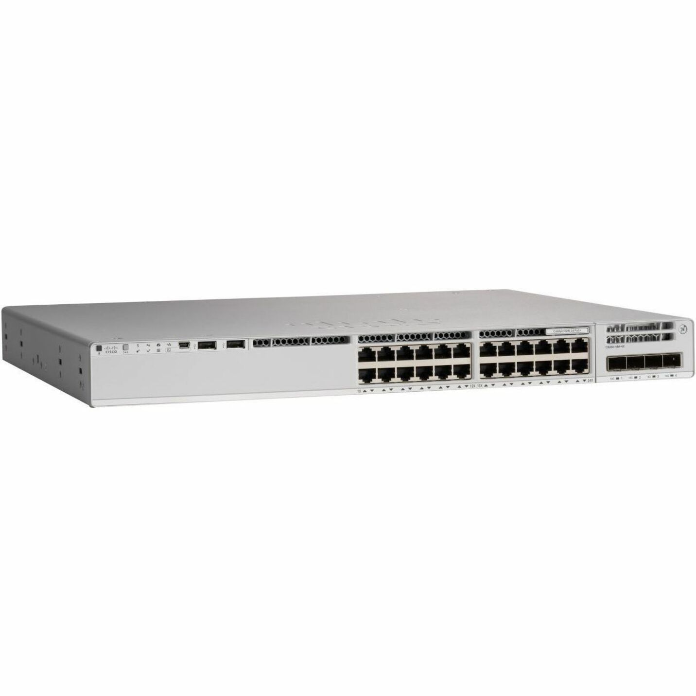Cisco Catalyst C9200-24P Ethernet Switch - 24 Ports - Manageable - Gigabit Ethernet - 10/100/1000Base-T - 3 Layer Supported - Modular - 600 W Power Consumption - 370 W PoE Budget - Twisted Pair, Twist