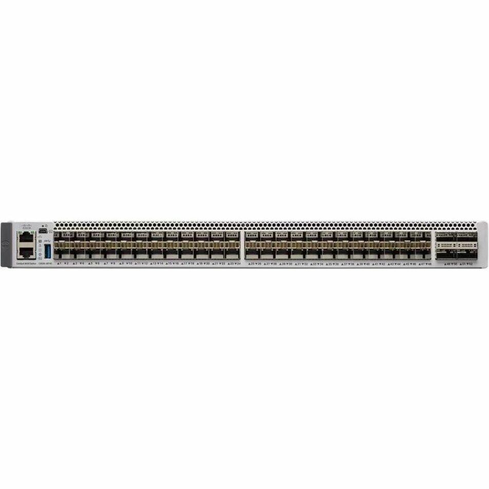 Cisco Catalyst C9500-48Y4C Ethernet Switch - Manageable - 25 Gigabit Ethernet, 100 Gigabit Ethernet - 25GBase-X, 100GBase-X - 3 Layer Supported - Modular - 650 W Power Consumption - Optical Fiber - 1U