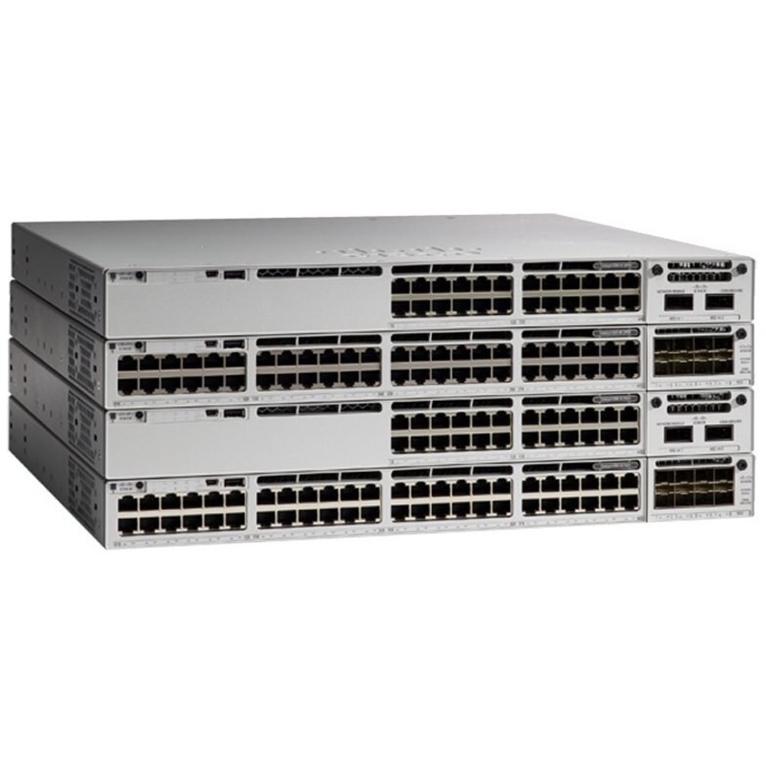 Cisco Catalyst 9300 48-port PoE+, Network Advantage - 48 Ports - Manageable - Gigabit Ethernet - 10/100/1000Base-T - Refurbished - 2 Layer Supported - Twisted Pair - Rack-mountable - Lifetime Limited 