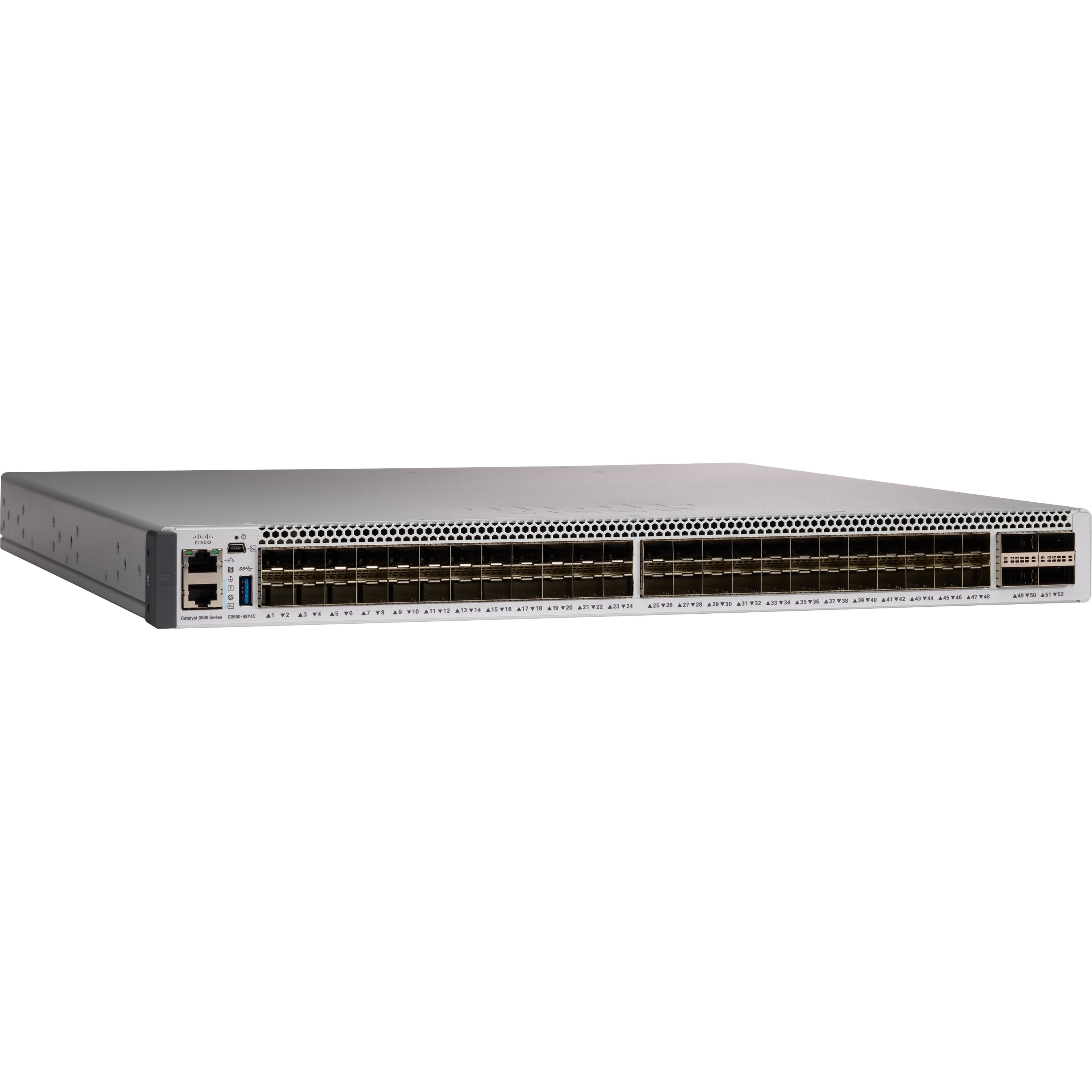 Cisco Catalyst C9500-48Y4C-A Switch - Manageable - Refurbished - 3 Layer Supported - Modular - Optical Fiber - 1U - Rack-mountable - Lifetime Limited Warranty