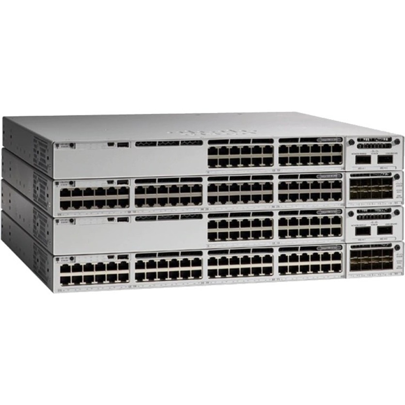 Cisco Catalyst 9300 24-port Data Only, Network Essentials - 24 Ports - Manageable - Refurbished - 2 Layer Supported - 350 W Power Consumption - Twisted Pair - Rack-mountable - Lifetime Limited Warrant