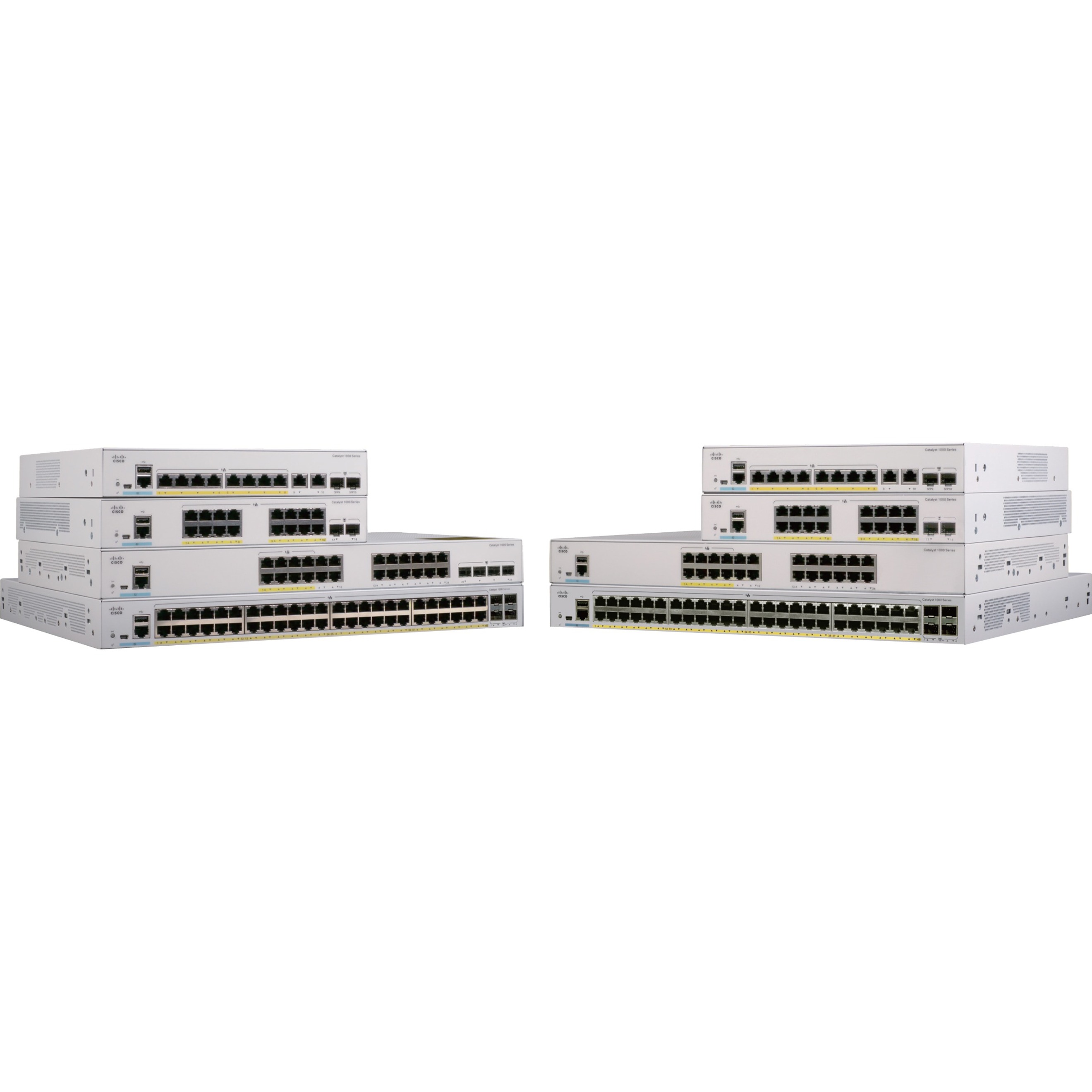 Cisco Catalyst 1000-24T-4X-L Switch - 24 Ports - Manageable - 2 Layer Supported - Modular - Twisted Pair, Optical Fiber - 1U - Rack-mountable - Lifetime Limited Warranty