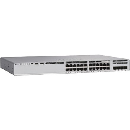 Cisco Catalyst 9300L 24P PoE, 4x1G - 24 Ports - Manageable - Gigabit Ethernet - 1000Base-T, 1000Base-X - 3 Layer Supported - Modular - 4 SFP Slots - 715 W Power Consumption - 505 W PoE Budget - Twiste
