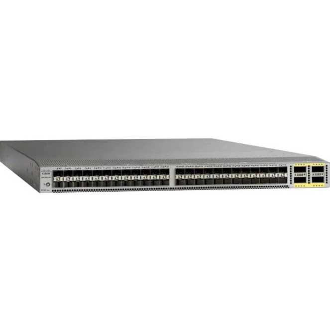 Cisco Nexus 6001 Ethernet Switch - 48 Ports - Refurbished - Modular - 1100 W Power Consumption - Optical Fiber, Twisted Pair - 1U - Rack-mountable