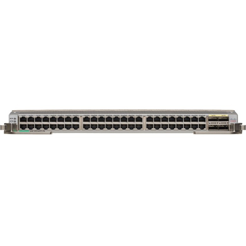 Cisco Expansion Module - For Data Networking, Optical Network - 48 x RJ-45 10GBase-T LAN - Twisted Pair, Optical Fiber10 Gigabit Ethernet, 100 Gigabit Ethernet - 10GBase-T, 100GBase-X - 4 x Expansion 