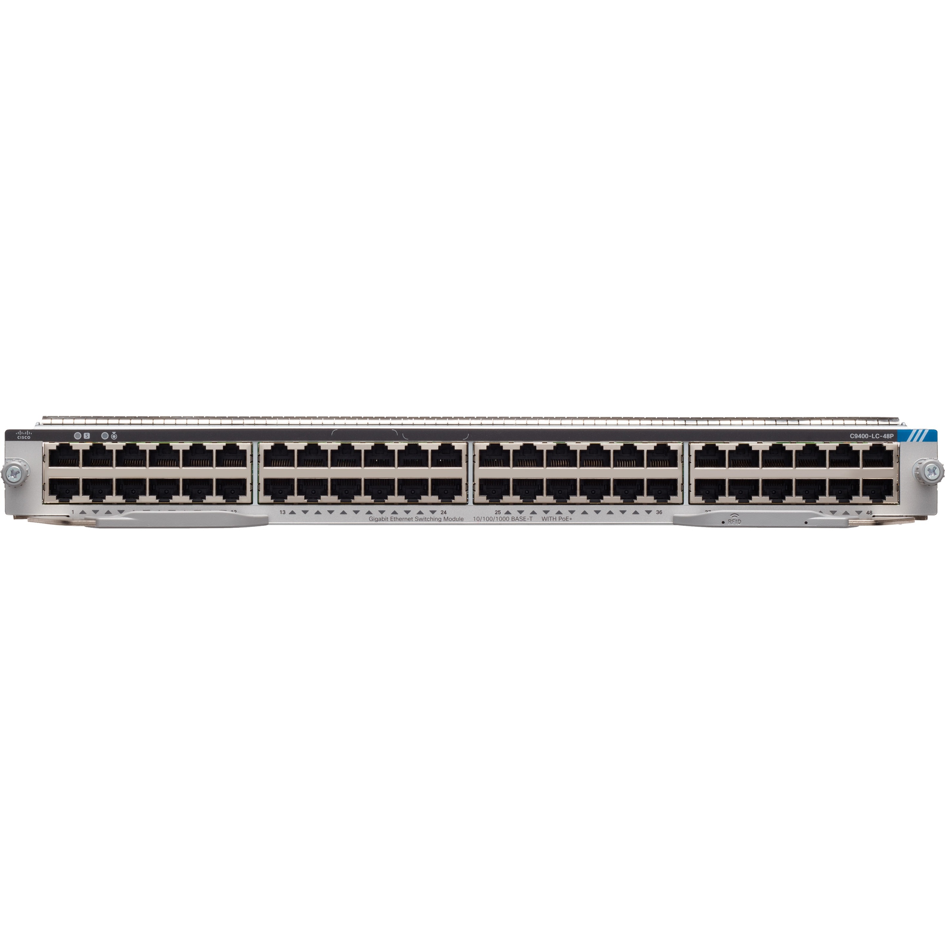 Cisco C9400-LC-48P Expansion Module - For Data Networking - 48 x RJ-45 10/100/1000Base-T POE+ LAN - Twisted Pair1000Base-T, 10Base-T, 100Base-T