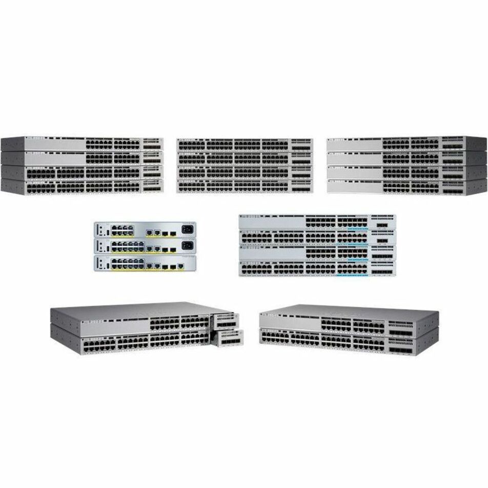 Cisco Catalyst C9200L-48PXG-4X Ethernet Switch - 48 Ports - Manageable - Gigabit Ethernet, 10 Gigabit Ethernet - 10/100/1000Base-T, 10GBase-T, 10GBase-X - 3 Layer Supported - Modular - 1000 W Power Co