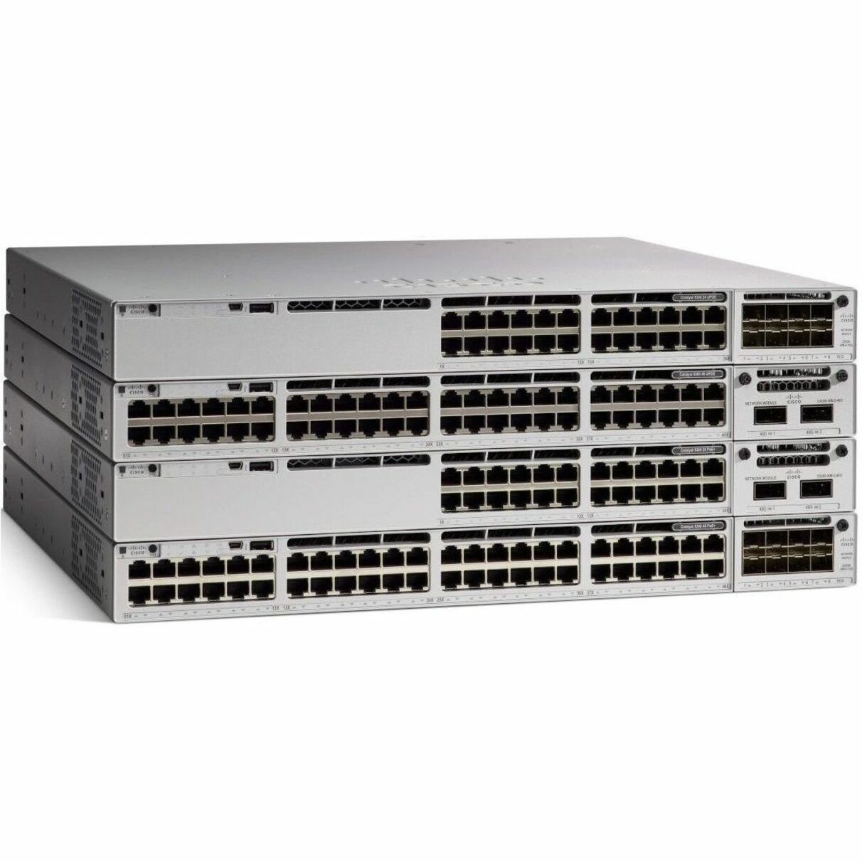 Cisco Catalyst C9300L-48UXG-4X Ethernet Switch - 48 Ports - Manageable - Gigabit Ethernet, 10 Gigabit Ethernet - 1000Base-T, 10GBase-X - 3 Layer Supported - Modular - 1100 W Power Consumption - 675 W 