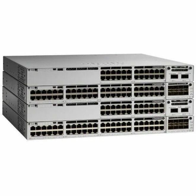 Cisco Catalyst 9300L-48P-4X-E Switch - 48 Ports - Manageable - Refurbished - 3 Layer Supported - Modular - 4 SFP Slots - 715 W Power Consumption - Optical Fiber, Twisted Pair - Rack-mountable - Lifeti