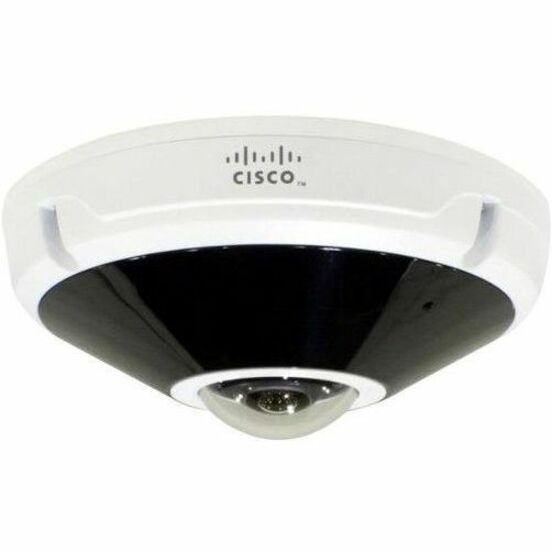 Cisco 8070 12 Megapixel Indoor/Outdoor Network Camera - Color, Monochrome - Fisheye - Black, White - 66 ft Infrared Night Vision - H.264, H.265, MJPEG - 2816 x 2816 - 1.29 mm Fixed Lens - 20 fps - CMO