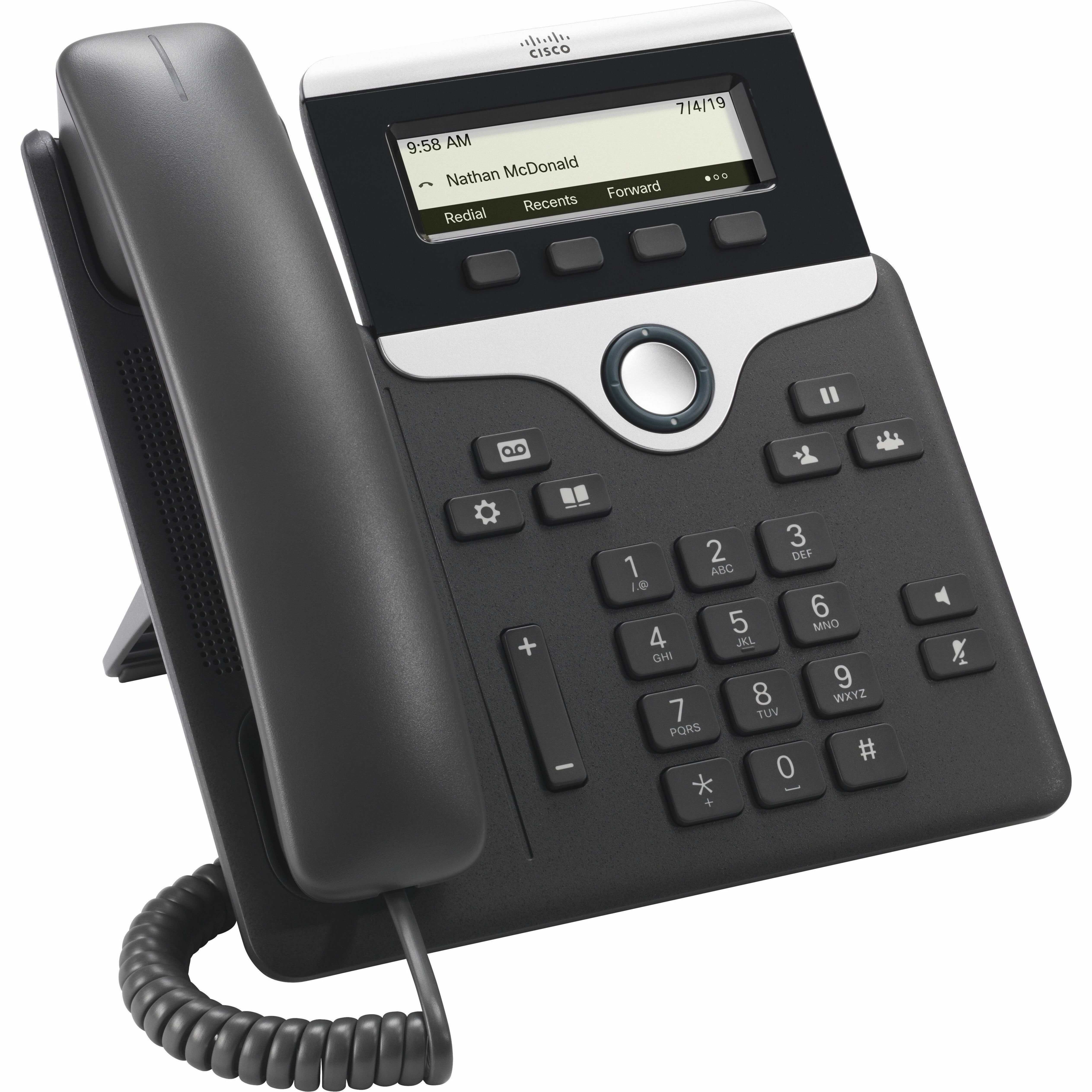 Cisco 7811 IP Phone - Refurbished - Wall Mountable - 1 x Total Line - VoIP - 2 x Network (RJ-45) - PoE Ports