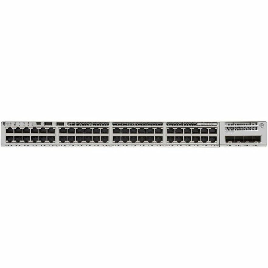 Cisco Catalyst C9200-48P Ethernet Switch - 48 Ports - Manageable - Gigabit Ethernet - 10/100/1000Base-T - 3 Layer Supported - Modular - 1000 W Power Consumption - 740 W PoE Budget - Twisted Pair, Opti