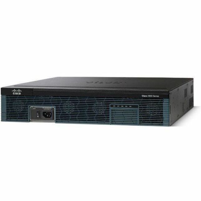 Cisco 2921 Router - Refurbished - 3 Ports - PoE Ports - 9 HWIC Slots, PVDM Slots, SFP Slots, Service Module Slots, ISM Slots - 512 MB - Gigabit Ethernet - 2U - Rack-mountable - 90 Day