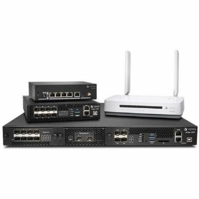 Cisco vEdge-100b Router Chassis - Refurbished - 5 Ports - Gigabit Ethernet - 1U - Rack-mountable - 3 Year