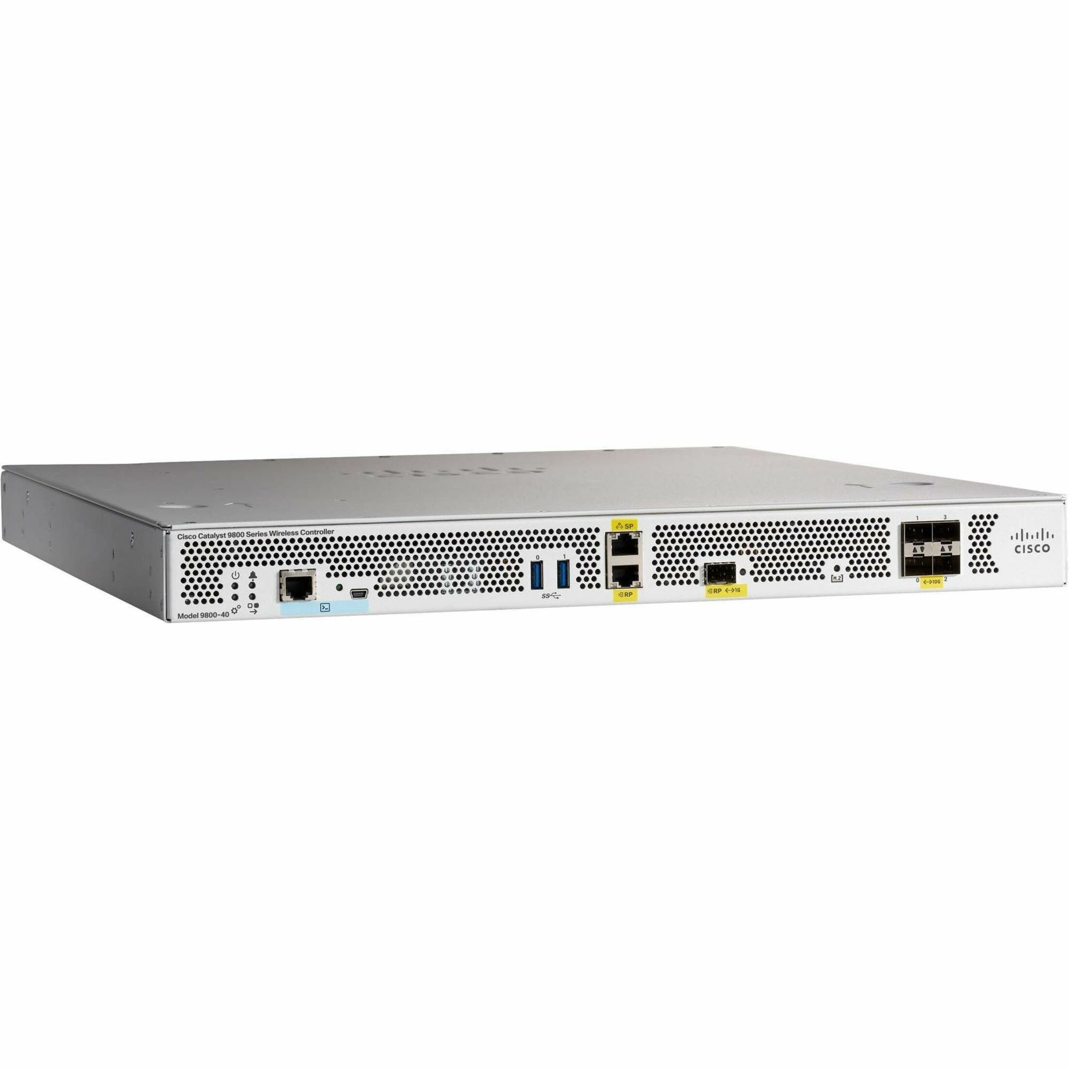 Cisco Catalyst 9800-40 Wi-Fi 6 IEEE 802.11a/b/g/d/e/h/n/k/r/u/w/ac/ax 40 Gbit/s Wireless LAN Controller - 381 W - Rack-mountable