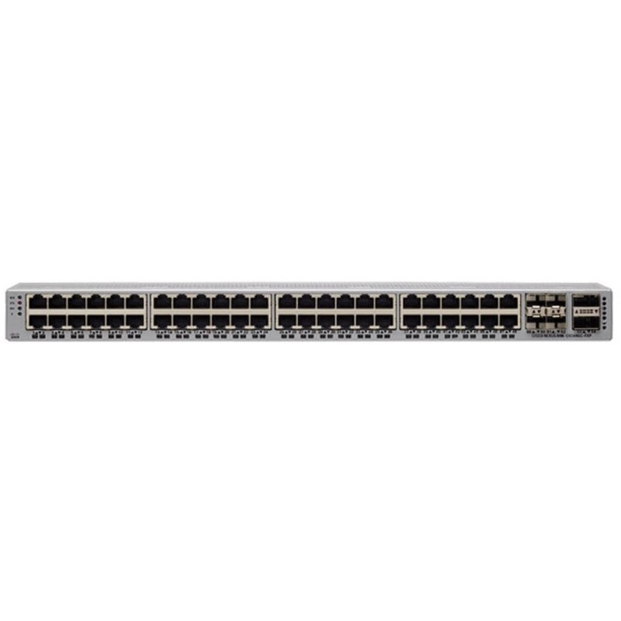 Cisco Nexus 9348GC-FXP Ethernet Switch - 48 Ports - Manageable - Gigabit Ethernet, 25 Gigabit Ethernet, 100 Gigabit Ethernet - 10/100/1000Base-T, 25GBase-T, 100GBase-X - Refurbished - 3 Layer Supporte