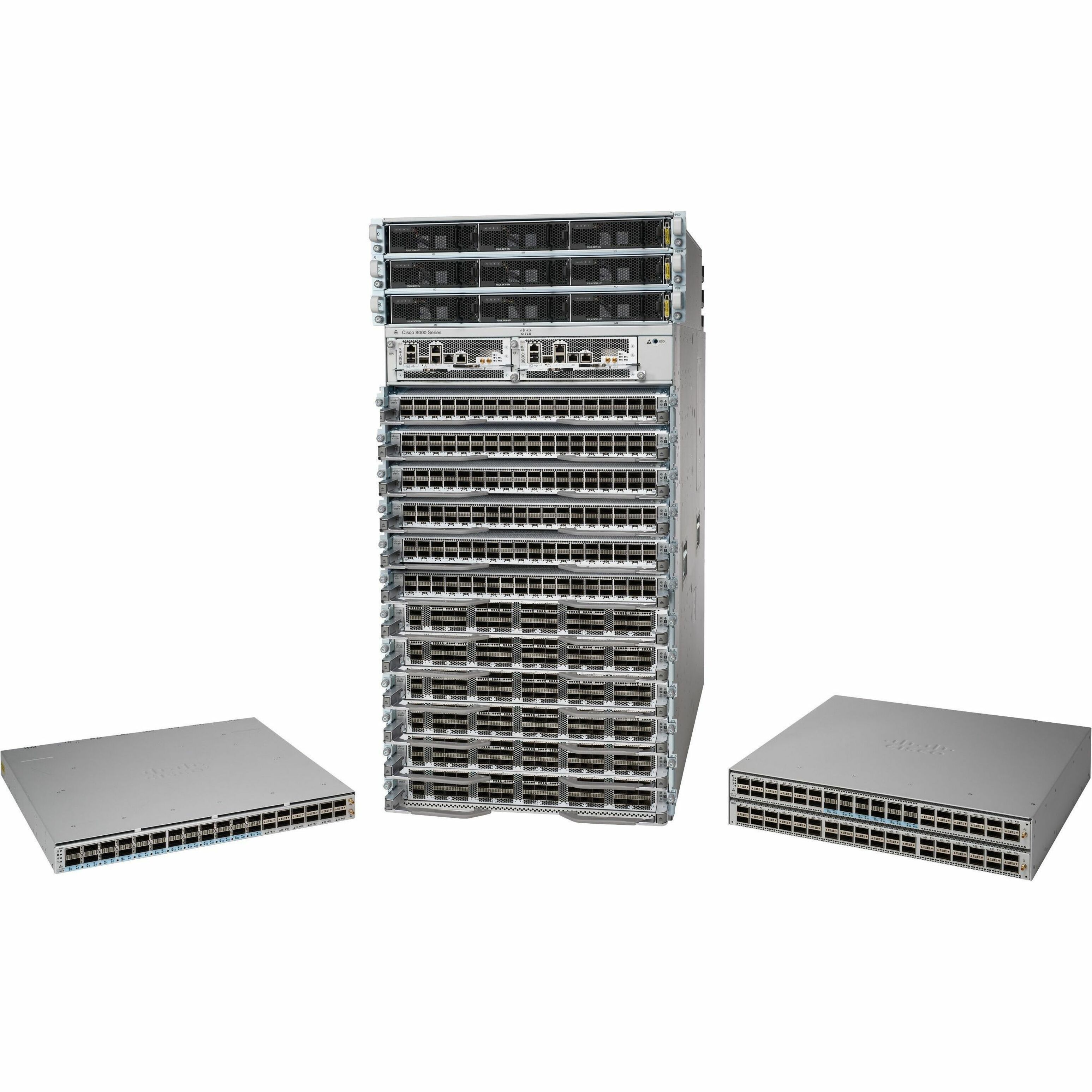 Cisco 8201 Router Chassis - Management Port - 36 QSFP28 Slots, QSFP56 Slots - 32 GB - 400 Gigabit Ethernet - 1U - Rack-mountable - 1 Year