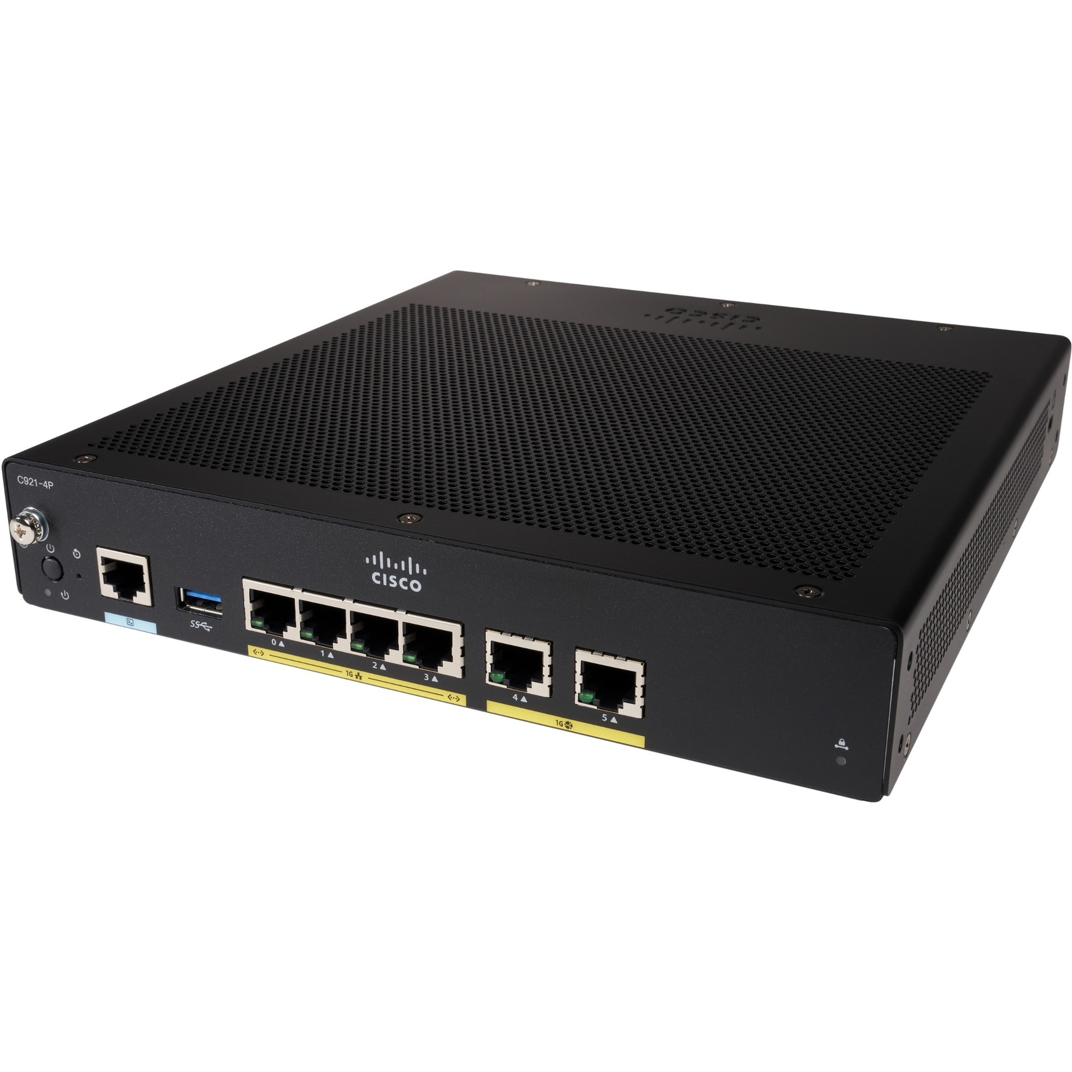 Cisco C921-4P Router - Refurbished - 6 Ports - Management Port - Gigabit Ethernet - Desktop, Rack-mountable, Undercounter
