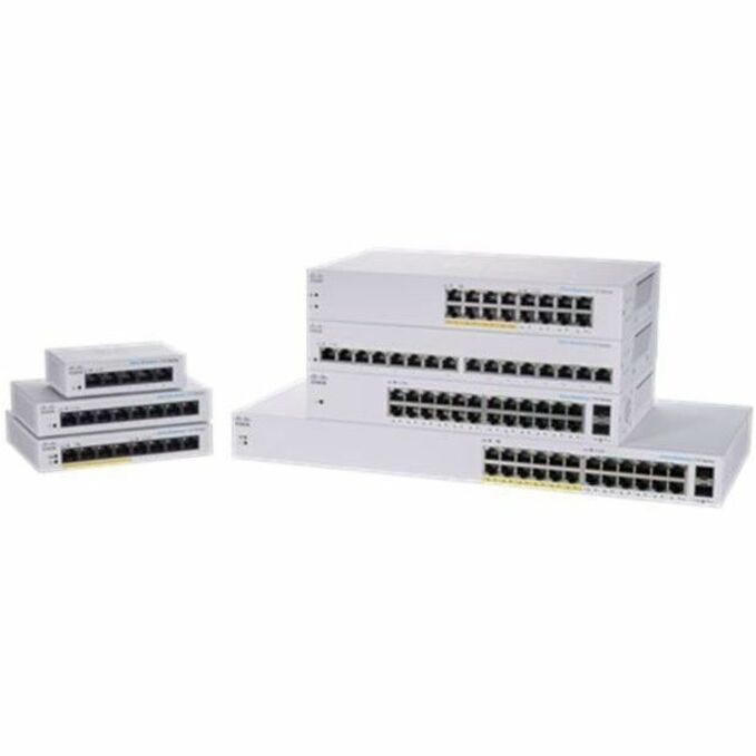 Cisco Business 110 CBS110-5T-D Ethernet Switch - 5 Ports - Gigabit Ethernet - 10/100/1000Base-T - 2 Layer Supported - 2.74 W Power Consumption - Twisted Pair - Desktop, Wall Mountable - Lifetime Limit