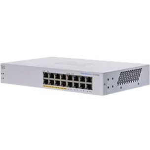 Cisco 110 CBS110-16PP Ethernet Switch - 16 Ports - 2 Layer Supported - 11.41 W Power Consumption - 64 W PoE Budget - Twisted Pair - PoE Ports - Desktop, Wall Mountable, Rack-mountable - Lifetime Limit