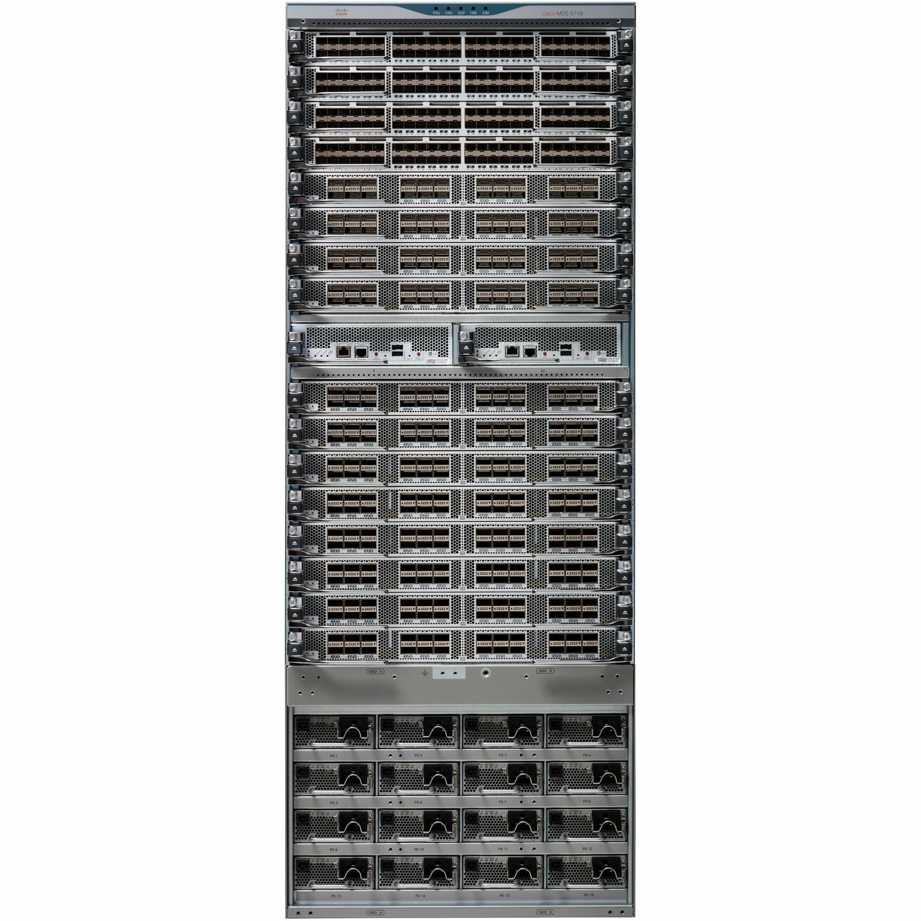 Cisco MDS 9718 SAN Switch Chassis - 1 x Total Expansion Slots - Manageable - Rack-mountable - 26U - Redundant Power Supply - 1 Year