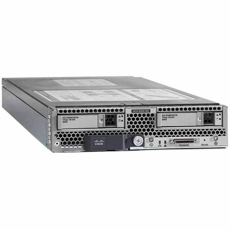 Cisco B200 M5 Blade Server - 2 Xeon Silver 4210R 2.40 GHz - 192 GB RAM - 12Gb/s SAS Controller - Intel C621 Chip - 2 Processor Support - 3 TB RAM Support - DDR4 SDRAM Up to 16 MB Graphic Card - 40 Gig