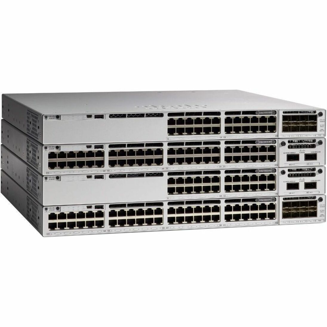 Cisco Catalyst 9300-48H Ethernet Switch - 48 Ports - Manageable - Gigabit Ethernet - 10/100/1000Base-T - 3 Layer Supported - Modular - 1100 W Power Consumption - 822 W PoE Budget - Twisted Pair, Optic